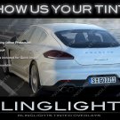 Porsche Panamera Tint Lense Film Tail Light Overlays Lamp Smoked Protection Film Kit Porsche Panamera Tint Lense Film Tail Light Overlays Lamp Smoked Protection Film Kit