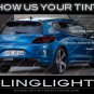 VW Scirocco R Murdered Out Tail Lights Overlays Kit Smoked Lamp Lense Covers Volkswagen