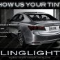 Acura TLX Murdered Out Tail Lamp Lense Overlays Smoked Lights Film Kit