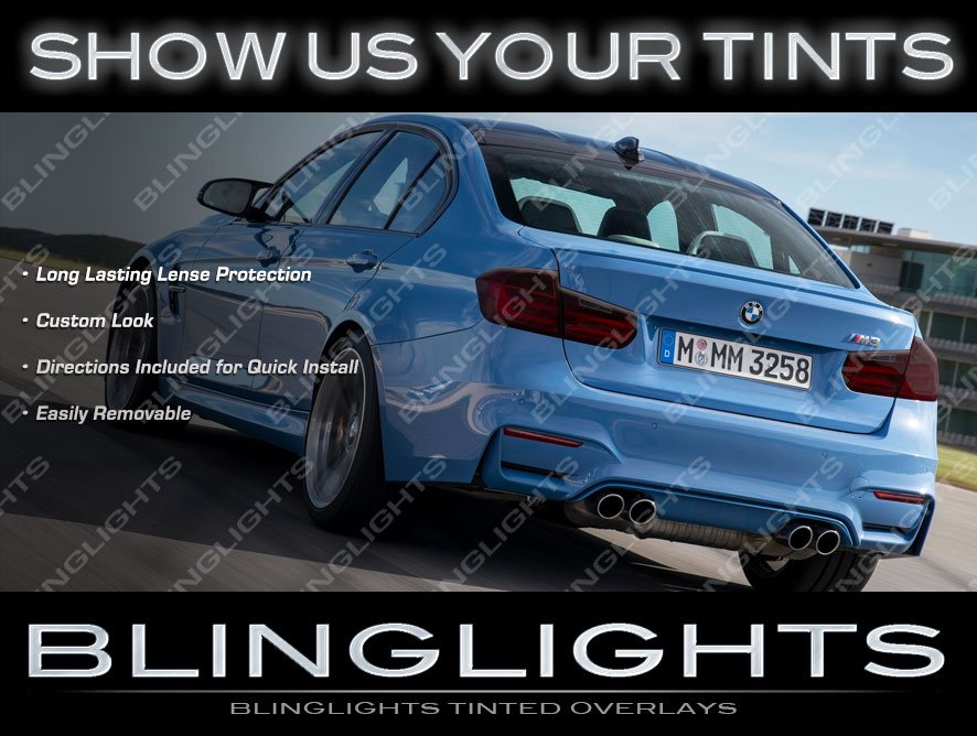 Bmw 3 Series F30 F80 Tinted Tail Light Film Covers Smoked Overlays Kit