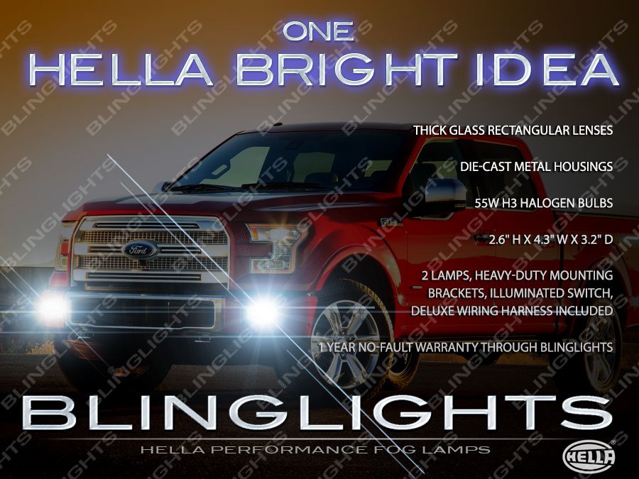 Hella ford f150 grill with halogen driving lights #9