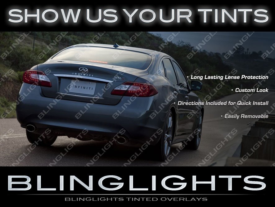 Infiniti M Tinted Taillamp Overlays M25 M30d M35 M35h M37 M45 M56