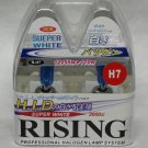 H7 Rising Super White 3950K 55W Replacement Light Bulb Set of 2