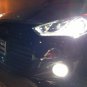 BlingLights LED White Halo Fog Lights for 2013-2018 Hyundai Veloster Turbo