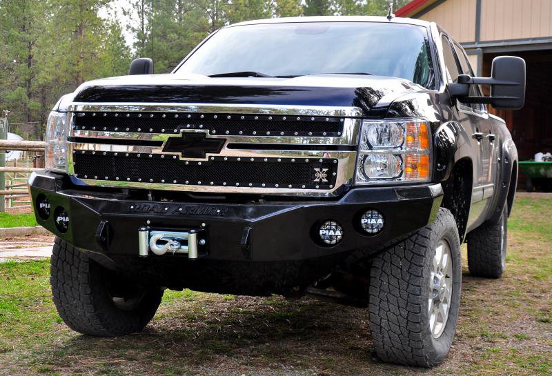 Chevrolet Silverado Road Armor Bumper PIAA 510 Driving Lamps