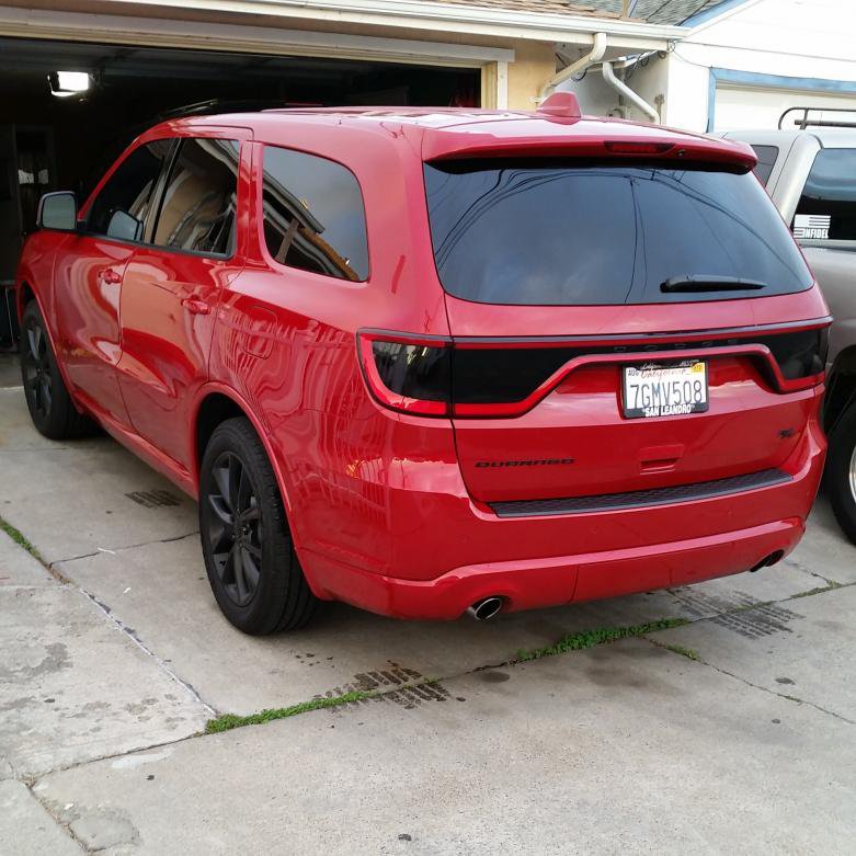 Dodge Durango Tinted Tail Light Overlays Lamp Vinyl Cover Guards Sticker