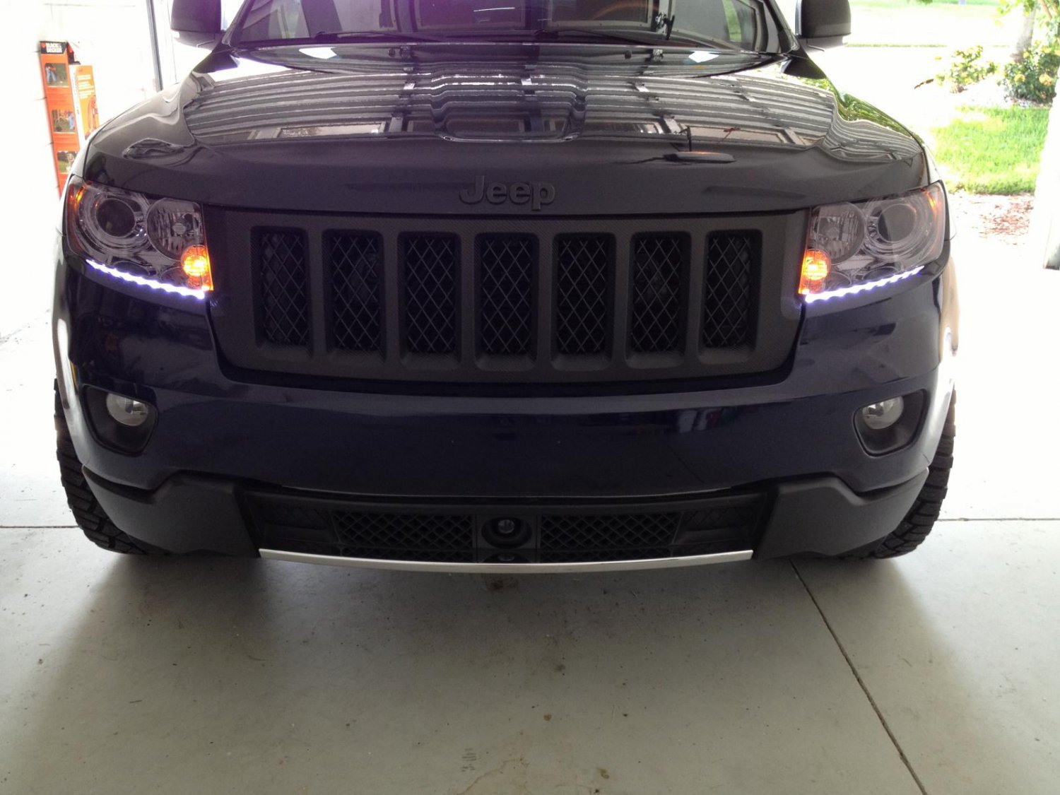 LED DRL Head Lights Strips Daytime Running Lamps for Dodge Durango