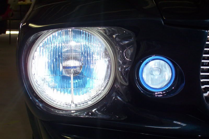 Upper Nose White LED Halo Fog Lights for Ford Mustang Eleanor Shelby