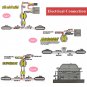 Switchback Headlamp LED Daytime Running Light Strips Waterfall Turnsignals