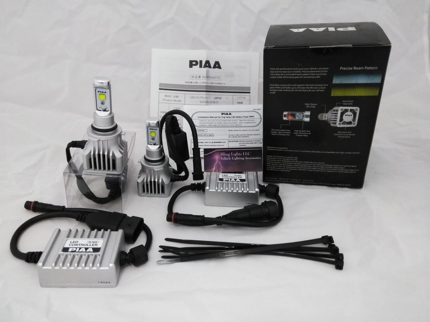 PIAA 9006 6000K High Output LED Bulbs Conversion Kit