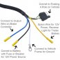 White Night 4149 Trailer Wiring Plug 4 Way Flat To 6 or 7 Way Round Adapter