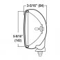 PIAA 550 Single Replacement Plasma Ion Driving 7.5in Lens Reflector 35503