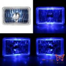 4in x 6in Blue LED Sealed Beam Replacement Headlight Housing