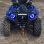 2x Blue LED Kawasaki Brute Force Addon Angel Eye Headlamp Headlight Halo Rings