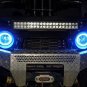 4x Blue LED Kawasaki Brute Force Addon Angel Eye Headlamp Headlight Halo Rings