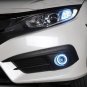 LED Angel Eye Fog Lamps Lights for 2016 2017 2018 2019 2020 2021 Honda Civic