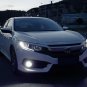 LED Angel Eye Fog Lamps Lights for 2016 2017 2018 2019 2020 2021 Honda Civic