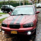 LED Halo Projector Fog Lamps Lights for 2001 2002 2003 Hyundai Elantra GLS