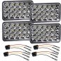 4x Hi/Lo Bright LED Headlights for 1983&acirc;��1988 Chevrolet Monte Carlo SS