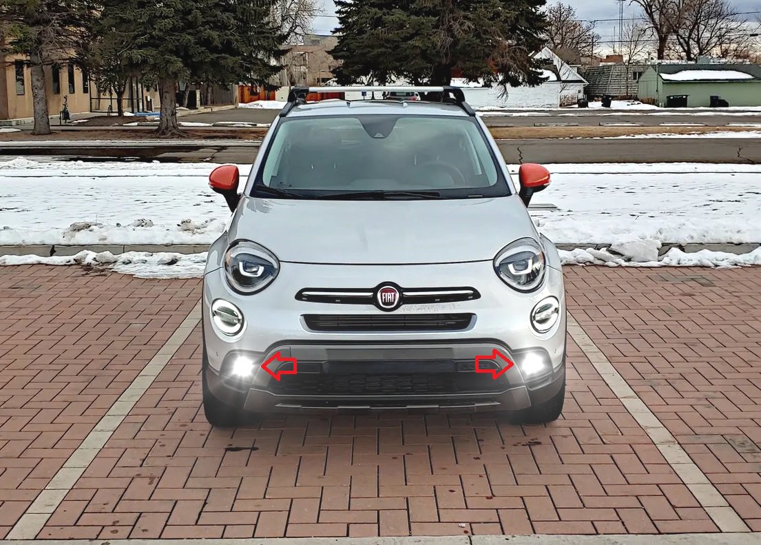 BlingLights Brand Halo Fog Lights compatible with 20162023 Fiat 500X