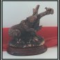 Bronzed Bear & Squirrel Sculpture