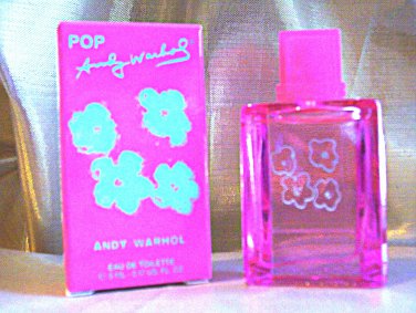 "POP" BY Andy Warhol MINIATURE 0.17 (5 ml.) Eau De Toilette Splash~ New in Box