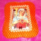 #WALLPLAQUE-10: Hand decorated Blessed Mary Wall Plaque or Standing Frame