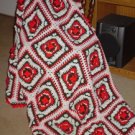 PRETTY POINSETTIAS AFGHAN