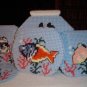 TROPICAL FISHBOWL COASTER SET