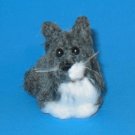 1 Crocheted Two Color Cat Pattern