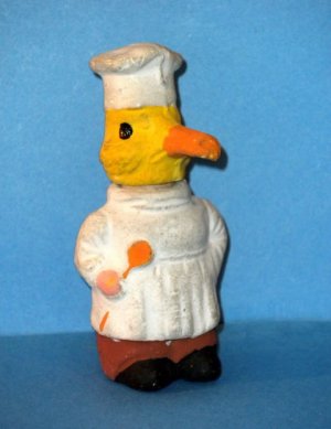 Antique German Easter Duck Chef Candy Container Mache Small Adorable