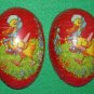Early Vintage German Easter Egg Candy Container Duck in Bonnet Basket of Eggs Paper Mache