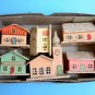 Vintage German Christmas Erzgebirge 1940-50 Miniature Winter Alpine Village For Illuminating