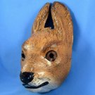 Antique German Easter Rabbit Hare Mask Paper Cardboard Rarity Halloween Carnival Display