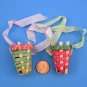 Vintage German Easter Rabbit Candy Container Parts Sebnitz Flower Bouquet Small Wood Baskets