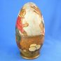 Antique German Easter Rare Large Turned Carved Wood Rabbit Egg Candy Container 1900-20 Folk Art