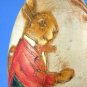 Antique German Easter Rare Large Turned Carved Wood Rabbit Egg Candy Container 1900-20 Folk Art