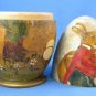 Antique German Easter Rare Large Turned Carved Wood Rabbit Egg Candy Container 1900-20 Folk Art