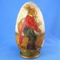Antique German Easter Rare Large Turned Carved Wood Rabbit Egg Candy Container 1900-20 Folk Art