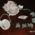 Necklace-Jade and Cracked Glass