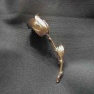 Vintage Silvertone Long Stem Rose Pin Vintage Silvertone Long Stem Rose Pin