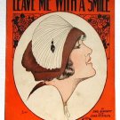 Leave Me With A Smile Vintage Sheet Music Barbelle Flapper Leave Me With A Smile Vintage Sheet Music Barbelle Flapper