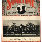 Sometime Vintage Sheet Music Oriole Terrace Orchestra Ukulele