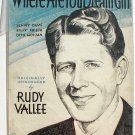 Where Are You Dream Girl Vintage Sheet Music 1929