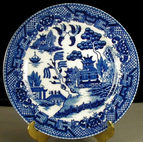 Japan Blue Willow 3 Bread and Butter Plates
