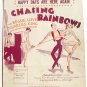 Happy Days Are Here Again Vintage Sheet Music 1929 Chasing Rainbows
