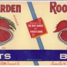 Roof Garden Beets Vegetable Can Label Somerset PA
