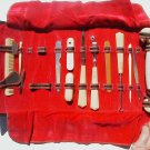 Antique Celluloid Vanity Set French Ivory Manicure Kit Deco