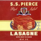 S.S. Pierce Lasagne Can Label Boston MA