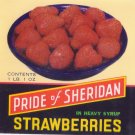 Pride of Sheridan Strawberries Can Label Sheridan NY
